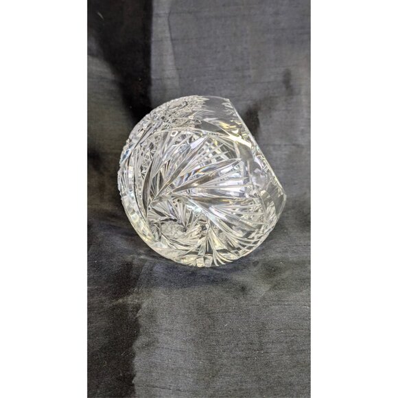 Rare Vintage Crystal ball side sitting pinwheel  ashtray - Picture 2 of 10